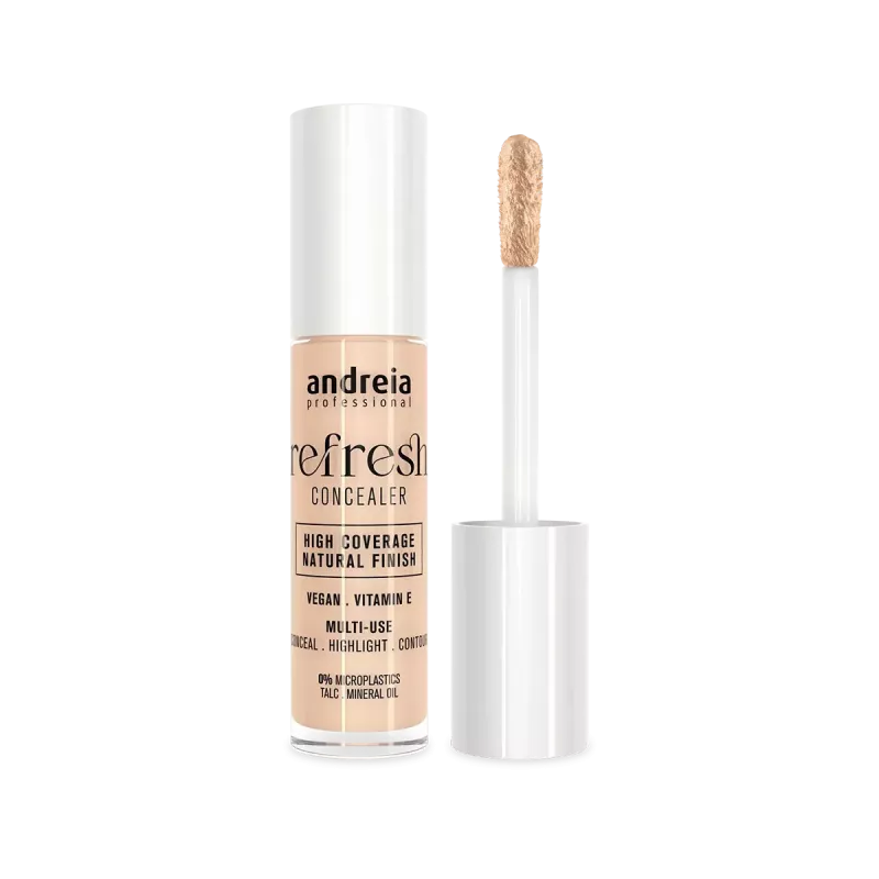 Anti-cerne haute couvrance - Andreia - Refresh Concealer - 01 Ivoire froid - 5ml