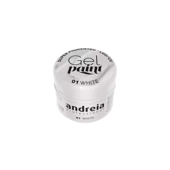 Gel paint ultra pigmenté - Andreia - 01 Blanc - 4ml