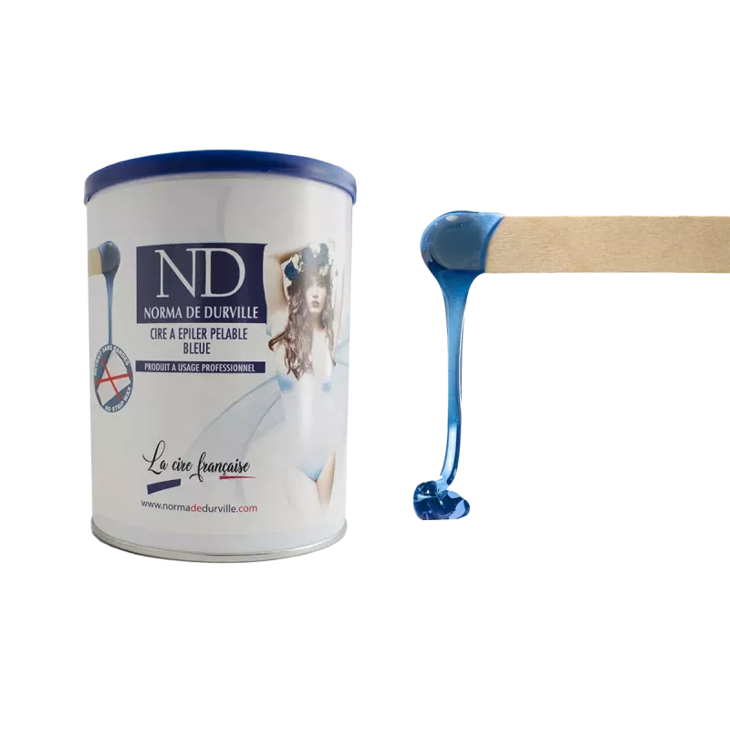 Cire pelable bleue en pot - Norma de Durville - 800ml