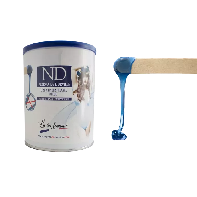 Cire pelable bleue en pot - Norma de Durville - 800ml