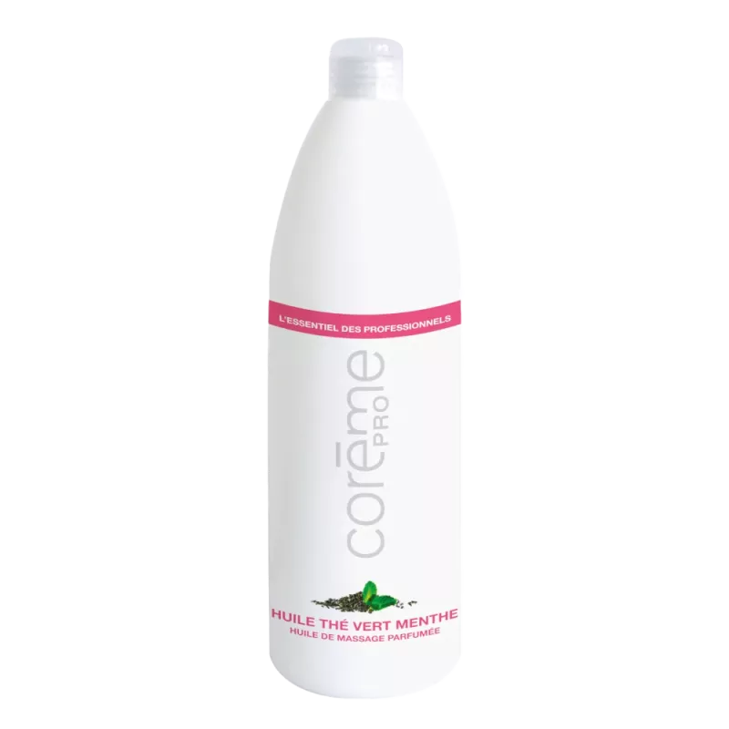 Huile de modelage - Coreme - Thé vert menthe - 1000ml