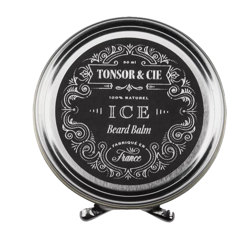 Baume barbe à base de beurre de karité - Tonsor &amp; Cie - Beard balm ice - 50ml