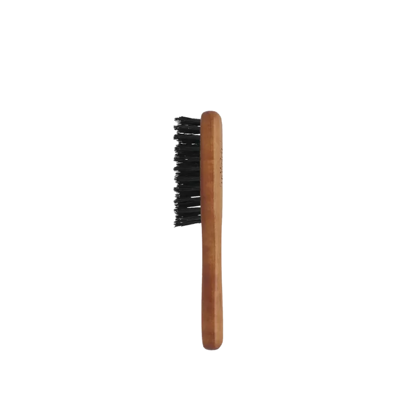 Brosse en bois manche 3 rangs marron - Tonsor & Cie Brosse en bois manche 3 rangs marron - Tonsor & Cie