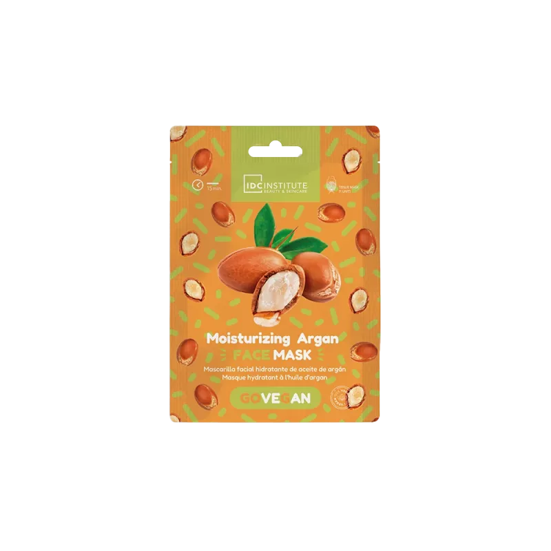 Masque tissus hydratant à l'huile d'argan vegan - Idc institute