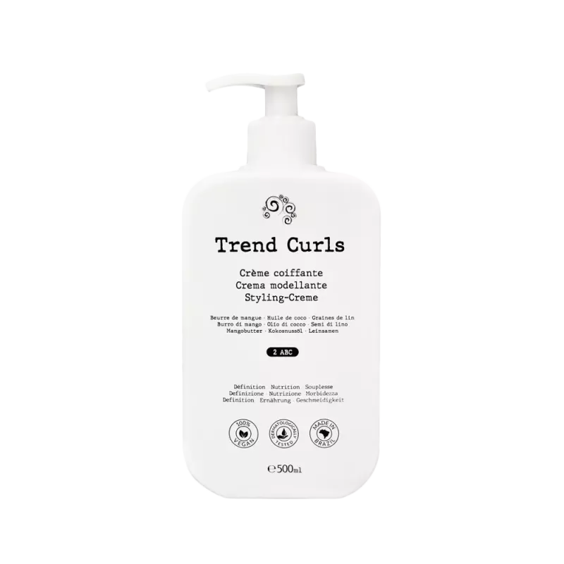 Crème coiffante - Cheveux Ondulés Type 2ABC - Trend Curls - 500ml