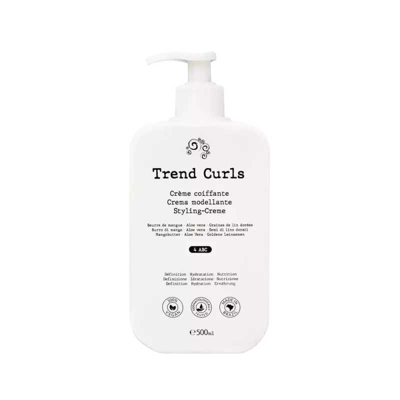Crème coiffante - Cheveux crépus Type 4ABC - Trend Curls - 500ml
