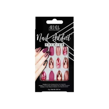 Faux-ongles Prêts à poser - Ardell Nail Addict - Chrome Pink Foil