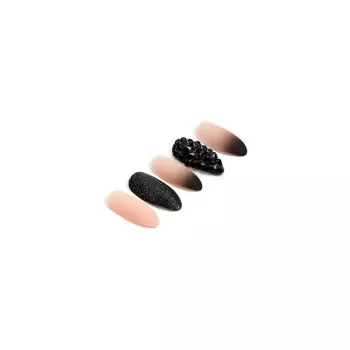 Faux-ongles Prêts à poser - Ardell Nail Addict - Black Stud &amp; Pink Ombre