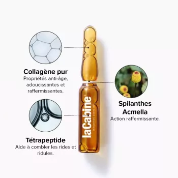 Ampoule tenseur et anti-âge - La Cabine - Collagen boost - 15 x 2ml