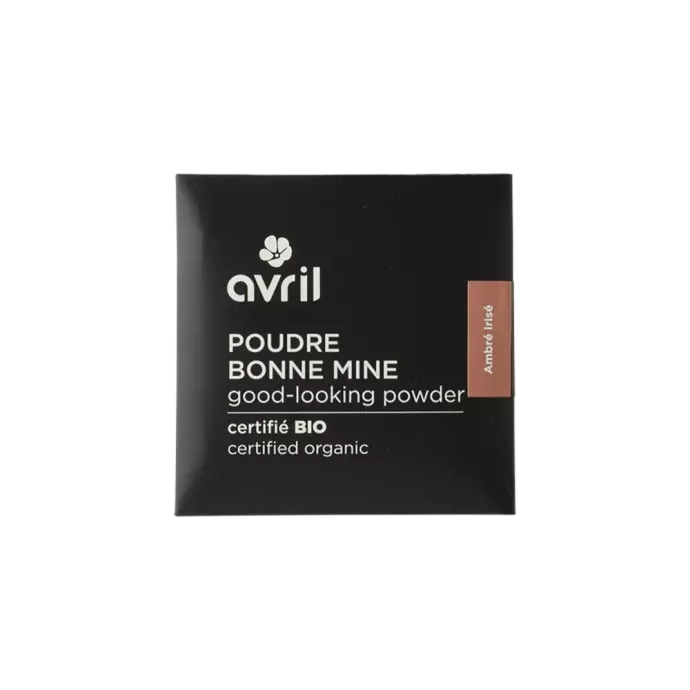 Poudre compacte bonne mine certifiée bio - Avril - Ambré Irisé - 11gr