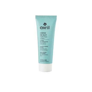 Crème de nuit peaux seches à sensibles - Certifié Bio - Avril - 50ml