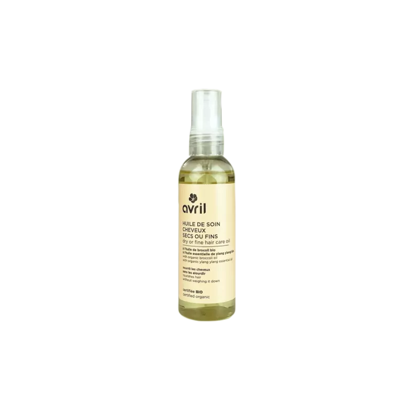 Huile de soin cheveux secs ou fins - Certifie Bio - Avril - 100ml