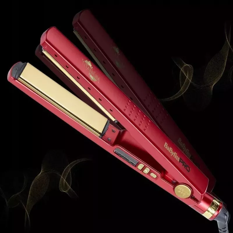 Lisseur titanium professionnel - Babyliss - Red titanium