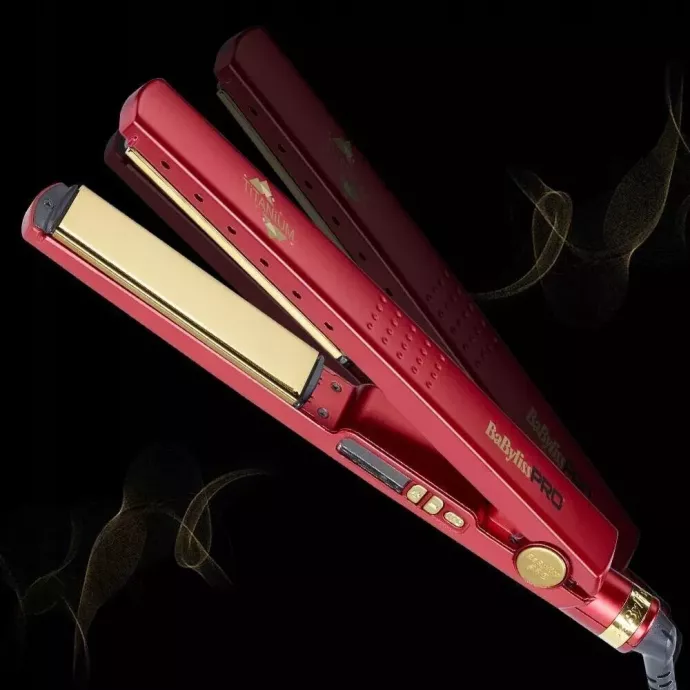 Lisseur titanium professionnel - Babyliss - Red titanium