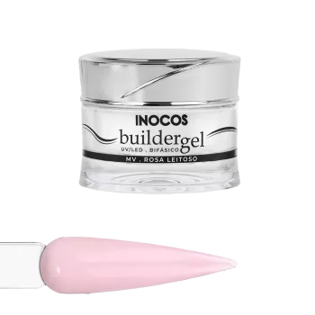 Gel construction viscosité medium - Inocos - Builder gel - Blanc pointe - 30gr