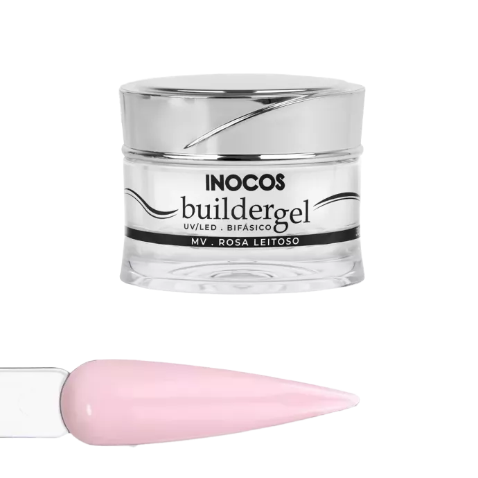 Gel construction viscosité medium - Inocos - Builder gel - Blanc pointe - 30gr