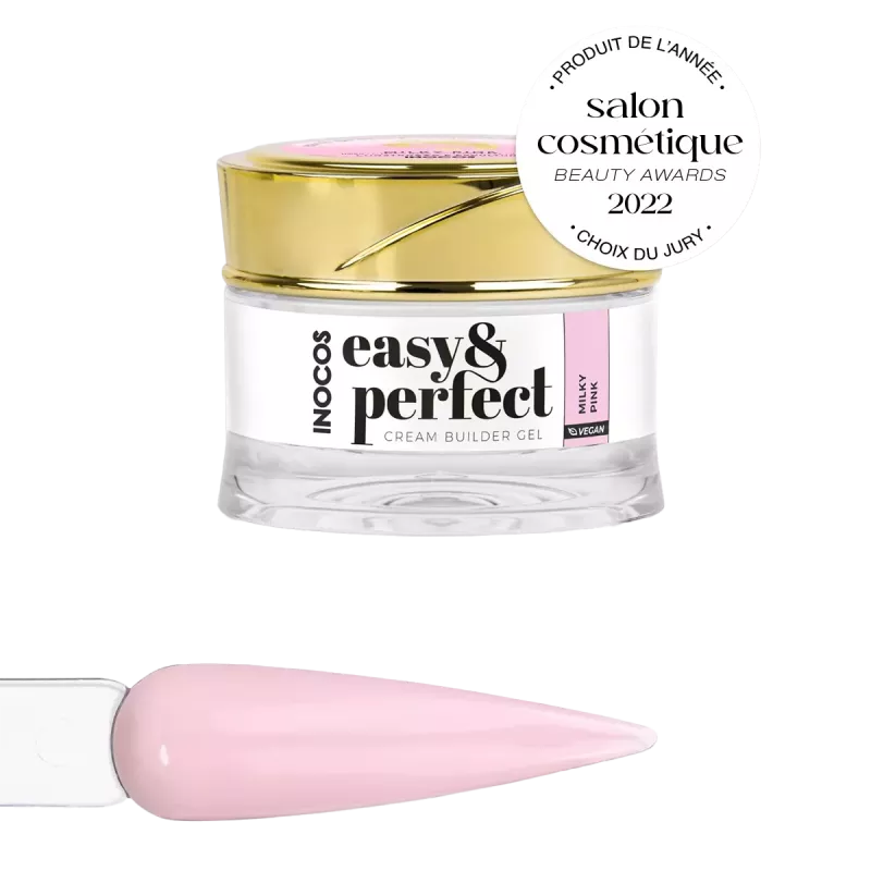 Gel de construction crème - Inocos - Easy &amp; perfect - Rose laiteux - 30gr