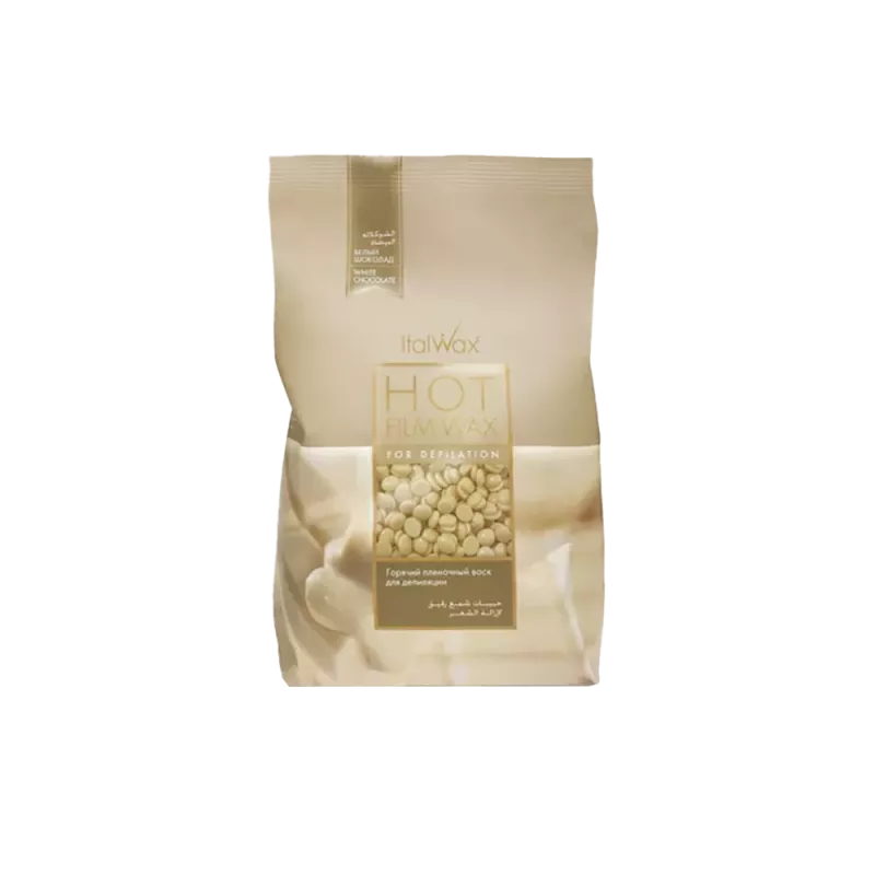 Sachet de cire pelable - Italwax - Hot Film wax - Chocolat blanc - 1kg