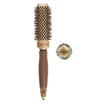 Brosse brushing carré céramic + ion nano thermic diam 30 - Olivia Garden