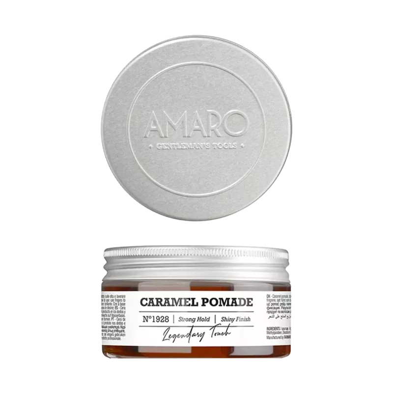 Cire au caramel fixation forte - Amaro - Caramel pomade - 100ml