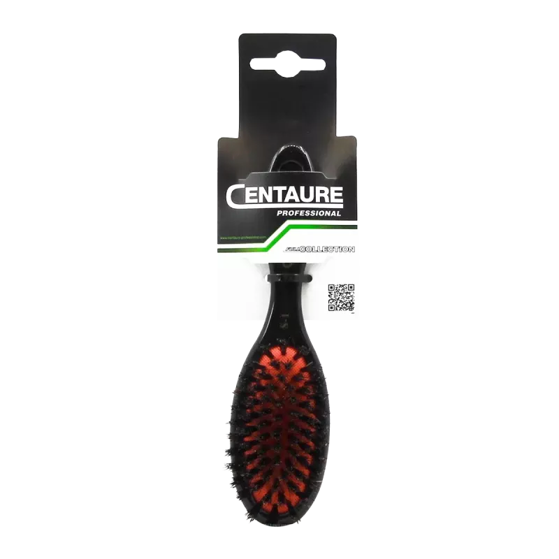 Brosse noire pneumatique 7 rangs sanglier petit modèle - Centaure