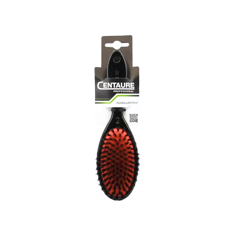 Brosse noire pneumatique 9 rangs sanglier grand modèle - Centaure