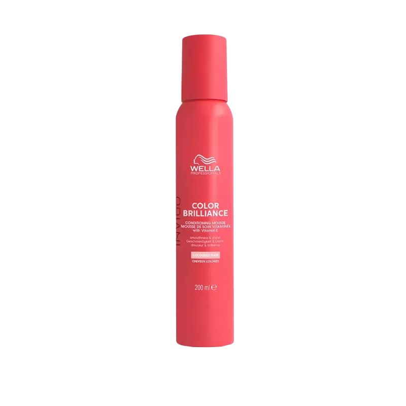 Mousse de soin cheveux colorés - Wella - Invigo Color Brilliance - 200ml