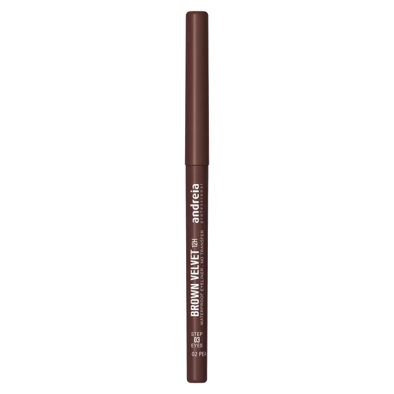 Crayon yeux marron ultra pigmenté waterproof - Andreia - Brown velvet 12h - 3.2g