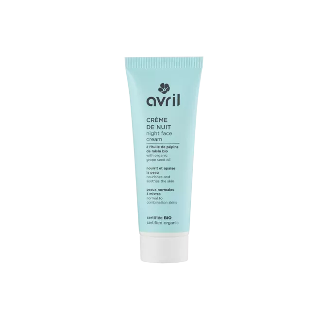 Crème de nuit peaux normales a mixtes certifié Bio - Avril - 50 ml