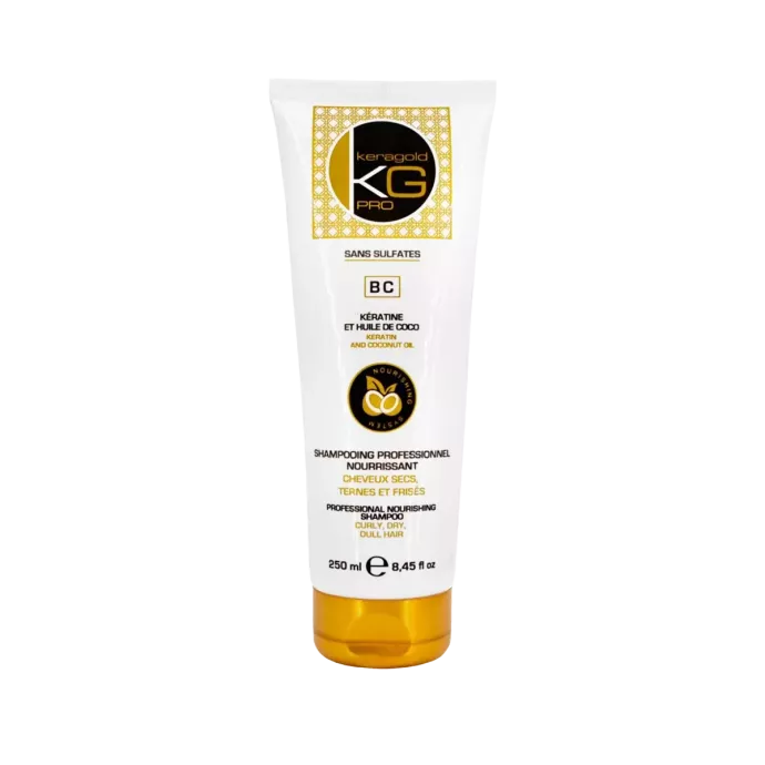 Shampoing kératine et huile de coco - Keragold - BC - 250ml