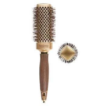 Brosse brushing carré céramic + ion nano thermic diam 40 - Olivia Garden