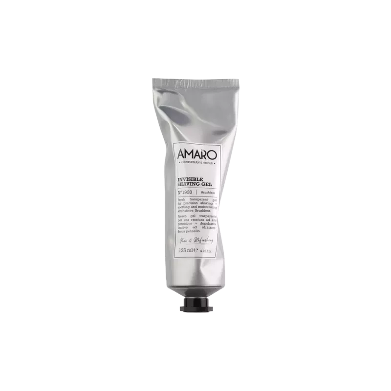 Gel de rasage transparent - Amaro - Invisible shaving gel - 125ml